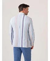 Koy Clothing Men's Striped Kikoy Cotton Blazer