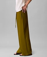 Calvin Klein Women's Drawstring Wide-Leg Pants
