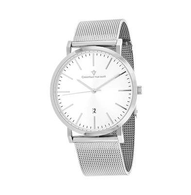 Christian Van Sant Men's Paradigm Silver Dial Watch
