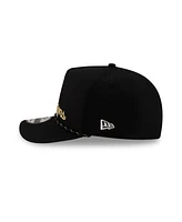 New Era Men's Black Indiana Pacers 2025 Nba Finals Champions Locker Room A-Frame 9FIFTY Snapback Hat