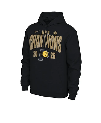 Nike Men's Black Indiana Pacers 2025 Nba Finals Champions Confetti Locker Room Pullover Hoodie
