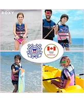 Roxy Youth Life Vest, Uscg and Transport Canada Approved Pfd for Girls 55-88 lbs