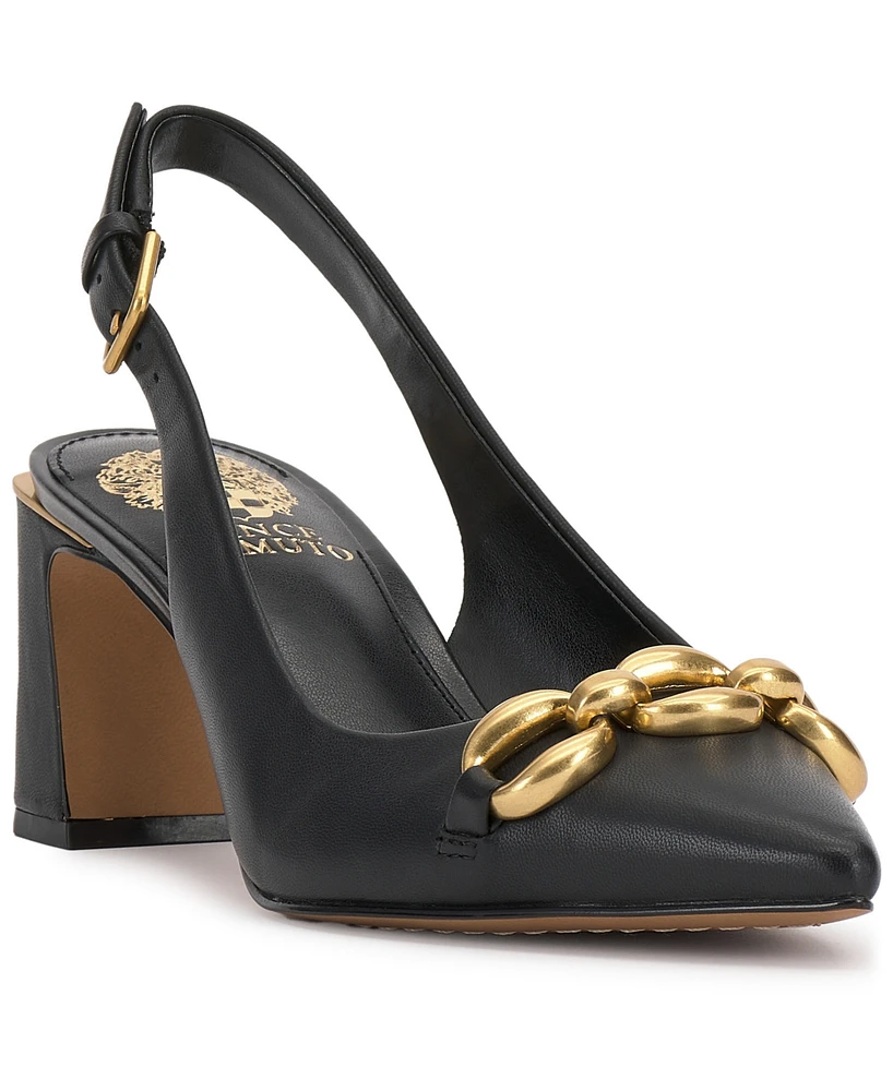 Vince Camuto Women's Hamden-o Chain Slingback Pumps