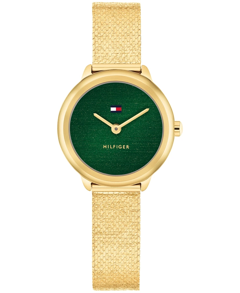 Tommy Hilfiger Women's Quartz Gold Tone Stainless Steel Mesh Bracelet Watch