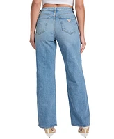 Guess Women's High Rise Straight-Leg Jeans