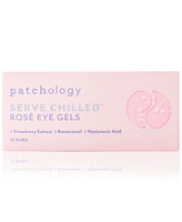 Patchology Serve Chilled Rose Eye Gels, 15 pairs