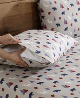Beatrice Home Fashions Lodge 100-Thread Count Microfiber 3-Pc. Sheet Set, Twin