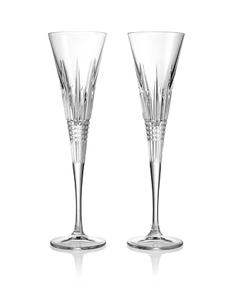Waterford Lismore Diamond Toasting Flute 5.5 oz, Set of 2