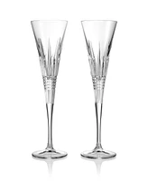 Waterford Lismore Diamond Toasting Flute 5.5 oz, Set of 2