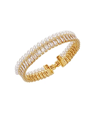 Vince Camuto Cultivated Pearl Crystal Bracelet