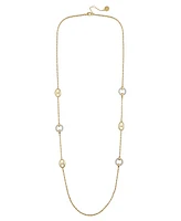 Vince Camuto Signature Mixed Link Pave Long Necklace