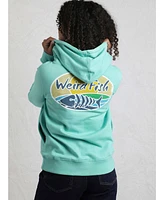 Weird Fish Women's Back Print Popover Hoodie