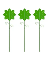 Glitzhome Halloween Metal Chomper Yard Stakes, Set of 3