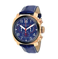 Christian Van Sant Men's Grand Python Blue Dial Watch - CV3AU5