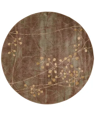 Closeout! Nourison Home Somerset Multi Blossom 5'6" Round Rug