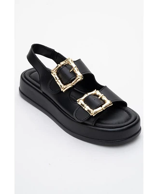 Prologue Shoes Slope Double Strap Sandal (Women)