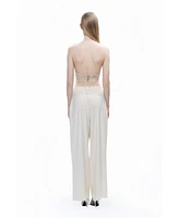 Nocturne Women's Beaded Tassel Detailed Crop Top