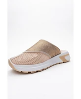 Glea Mesh Rhinestone Mules (Women)