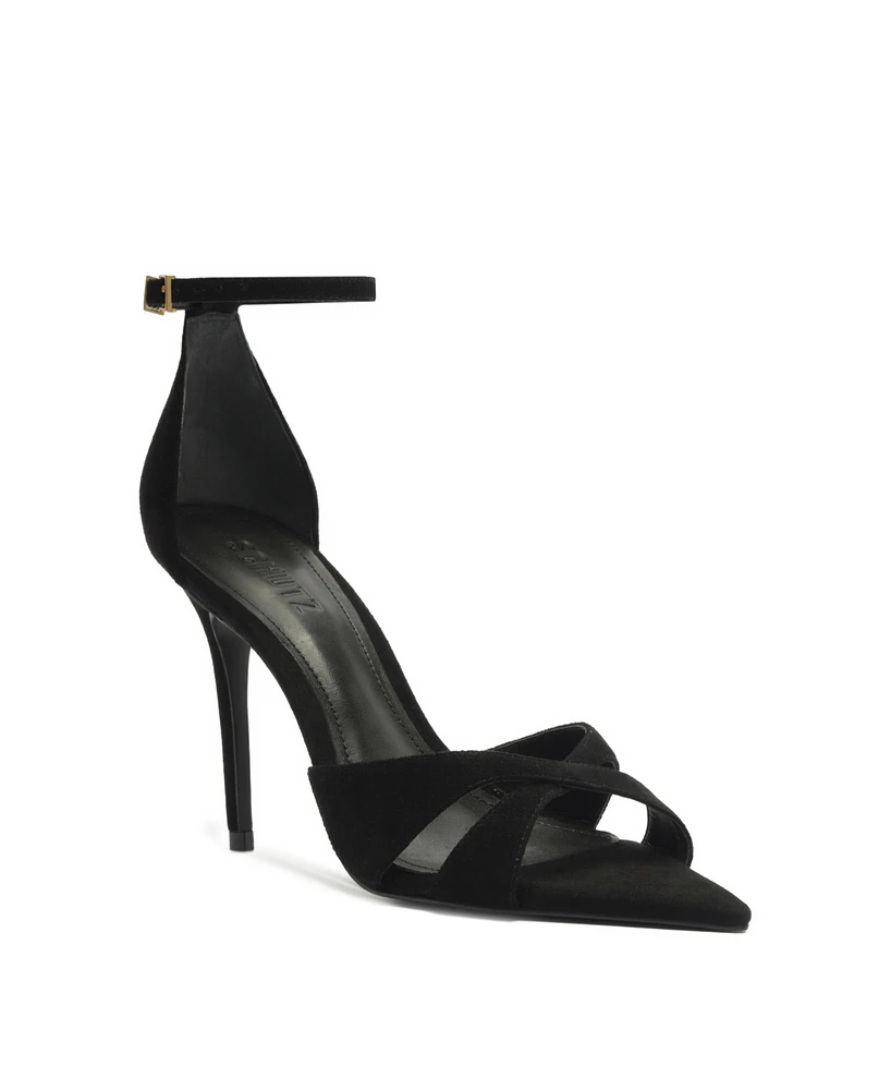 Schutz Women's Hilda Leaf Strappy Pointy Toe Sandals
