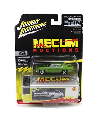 Johnny Lightning 1/64 1974 Pontiac Gto Green, Mecum Johnny Lightning Collector Tin