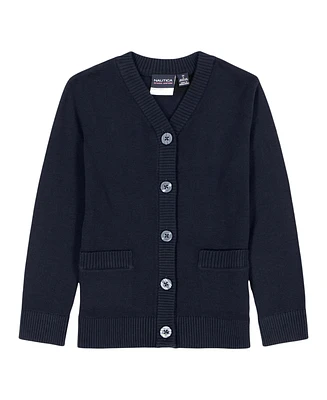 Nautica Little Girls Solid Cardigan Sweater