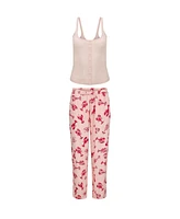 Adore Me Lindsay Women's Pajama Tank Top And Pants Set