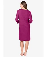 Avenue Women's Plus Body Three-Quarter Sleeve Sleepshirt