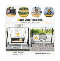 Patio Metal Swing Stand with A-Shaped Structure