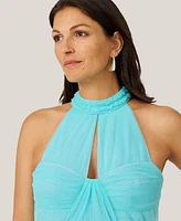 J Mendel Women's Halter Tiered Midi Dress