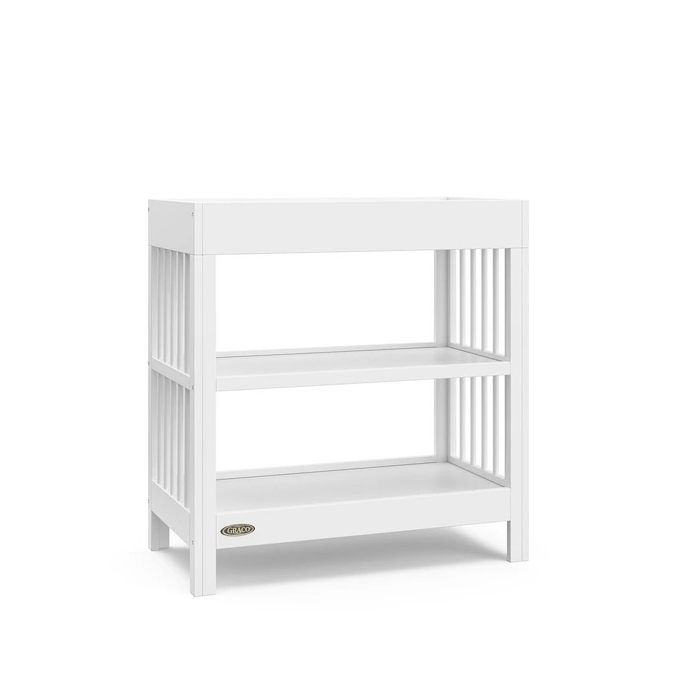 Graco Teddi Changing Table with Water-Resistant Changing Pad - White