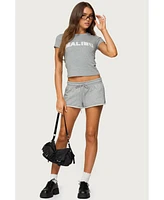Edikted Women's Pacific Coast French Terry Sweat Shorts