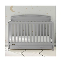Graco Benton 5-in-1 Convertible Crib with Drawer (Pebble Gray)