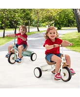 Kids Tricycle Toddler Trike with Adjustable Seat & Storage Basket 3 Wheel Bike