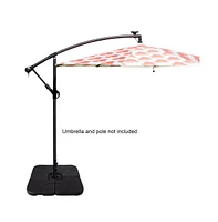 20 Inch Patio Offset Water Filled Plate Umbrella Base Sand