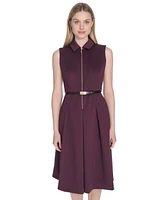 Calvin Klein Women's Sleeveless Scuba A-Line Dress
