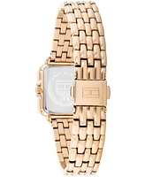 Tommy Hilfiger Women's Quartz Rose Gold-Tone Stainless Steel Bracelet Watch, 22.5mm
