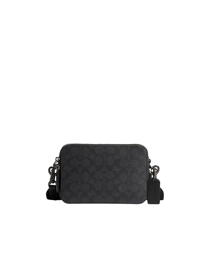 Coach Men's Charter 19 in Signature Canvas Crossbody