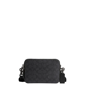 Coach Men's Charter 19 in Signature Canvas Crossbody