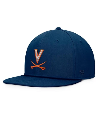Top of the World Men's Navy Virginia Cavaliers Fundamental Snapback Hat