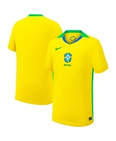 Nike Big Boys and Girls Yellow Brazil Women's National Team 2025/26 Home Replica Jersey