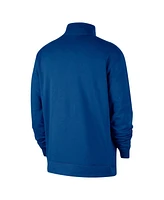 Nike Men's Blue Golden State Warriors Courtside Club Half-Zip Jacket