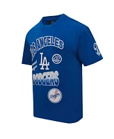 Pro Standard Men's Royal Los Angeles Dodgers Turn It Up Dropped Shoulder T-Shirt
