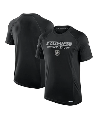 Fanatics Men's Black Nhl Authentic Pro Rink Tech T-Shirt