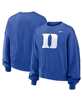 Nike Women's Royal Duke Blue Devils Oversized Essential Pullover Sweatshirt