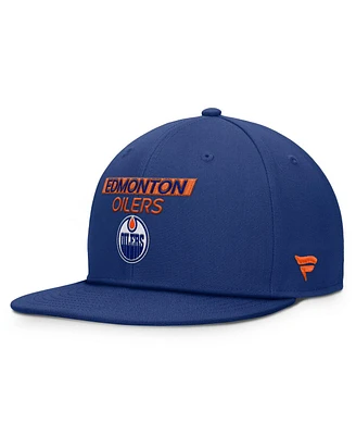 Fanatics Men's Blue Edmonton Oilers Authentic Pro Prime Snapback Hat
