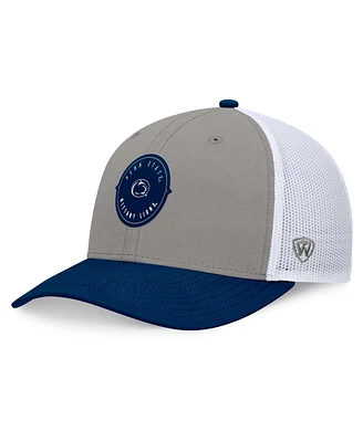 Top of the World Men's Gray/Navy Penn State Nittany Lions Rob Trucker Adjustable Hat