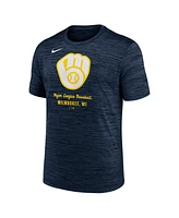 Nike Men's Navy Milwaukee Brewers Velocity Performance T-Shirt
