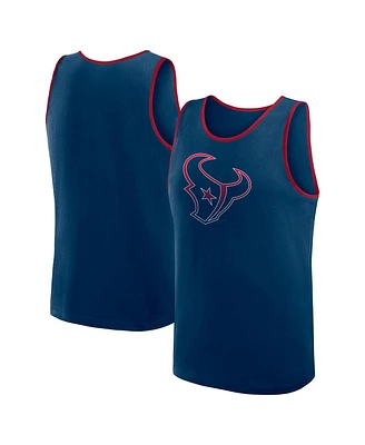 Logo Athletic Men's Navy Houston Texans Unmatched Success Tank Top