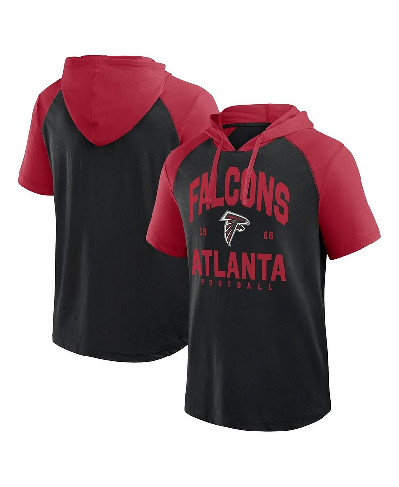 Logo Athletic Men's Black Atlanta Falcons Prime Hoodie T-Shirt