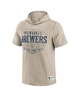 Darius Rucker Collection by Fanatics Men's Tan Milwaukee Brewers Hooded T-Shirt